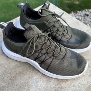 Nike Army Green and Black Running Shoes